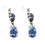 Earrings By Mariana Woman Light amethyst and Crystal Swarovski Crystals - Image 2