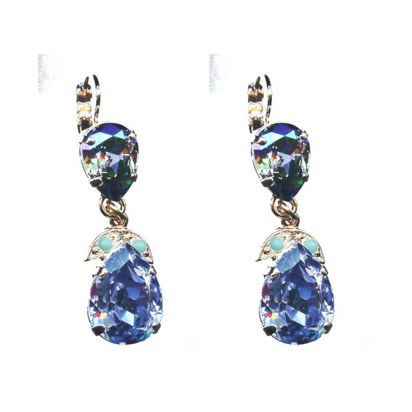 Earrings By Mariana Woman Light amethyst and Crystal Swarovski Crystals
