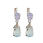 Earrings By Mariana Woman Rosewater Opalescent and Clear and Swarovski Crystals