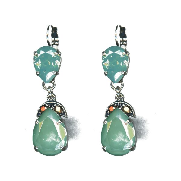 Earrings By Mariana Woman Stylish Pacific Opal and Rose Gold Swarovski Crystals