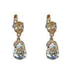 Earrings By Mariana Woman Sand Opal. and Light Peach and Swarovski Crystals - Image 2