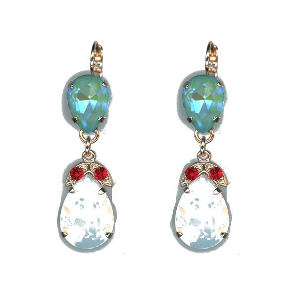 Earrings By Mariana Woman Chic Turquoise and Laguna Delite Swarovski Crystals