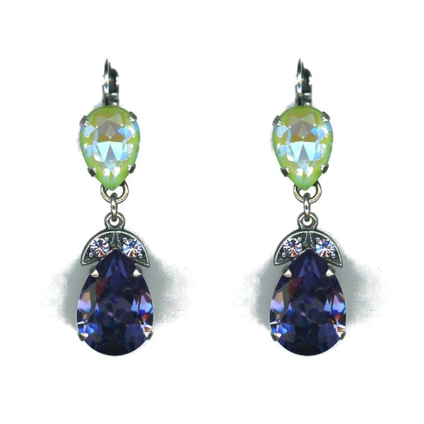Earrings By Mariana Woman Charming Amethyst and Vintage Rose Swarovski Crystals