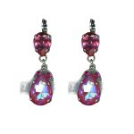 Earrings By Mariana Woman Chic and Cream Pearl and Siam Swarovski Crystals - Image 2