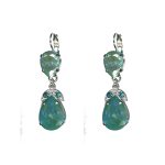 Earrings By Mariana Woman and Sun Kissed Peridot and Swarovski Crystals - Image 2