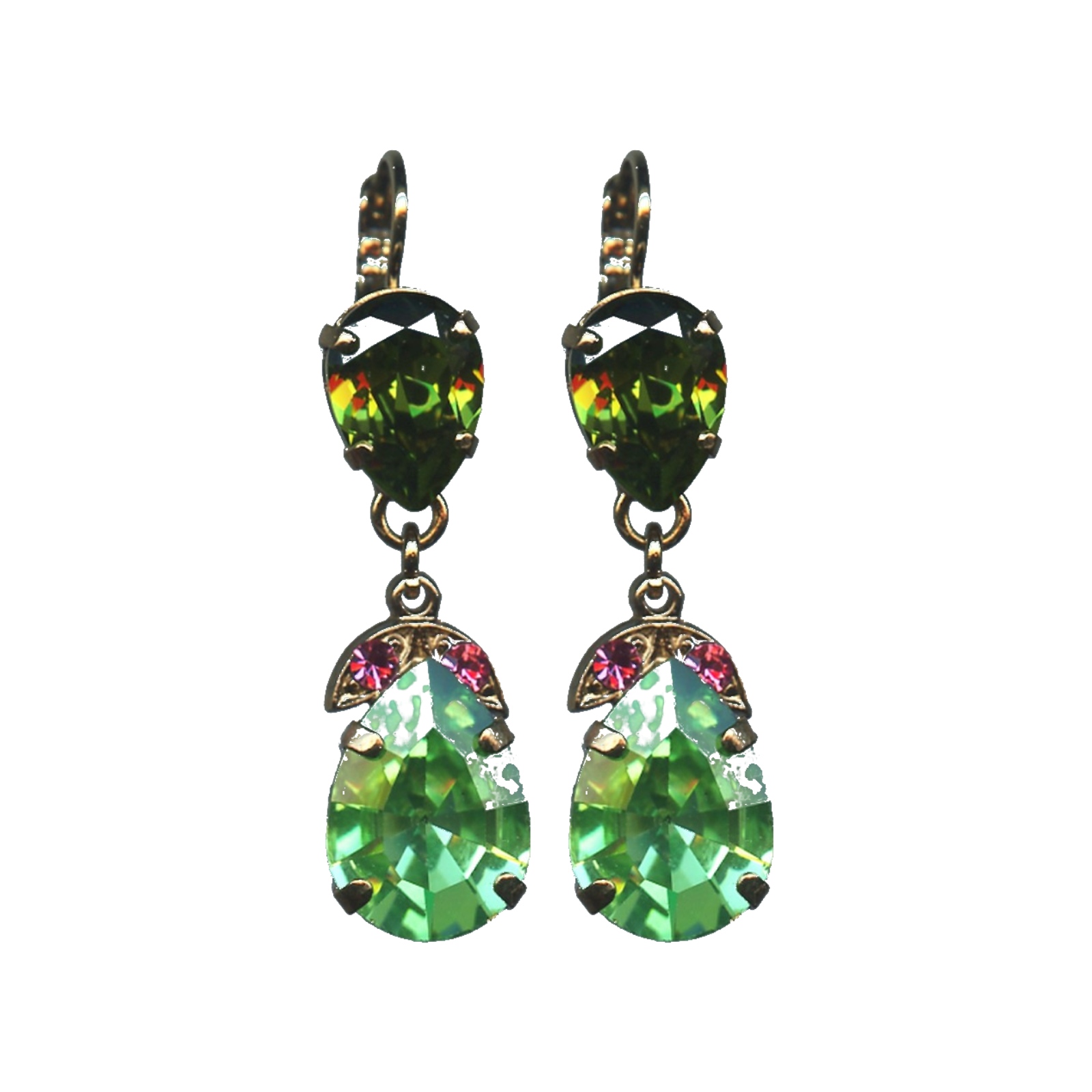 E-1032-4-142-SP6 Earrings By Mariana Woman Feminine Laguna Delite Swarovski Crystals - Image 1