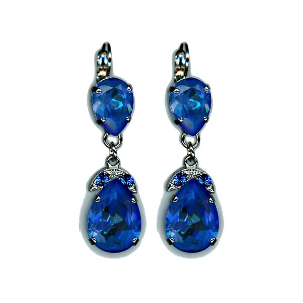 Earrings By Mariana Woman Chic Sapphire and Sun Kissed Ocean Swarovski Crystals