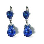 Earrings By Mariana Woman Delicate Capri and Sapphire Swarovski Crystals - Image 2