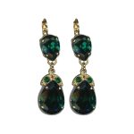 Earrings By Mariana Woman Sophisticated Emerald Swarovski Crystals - Image 2