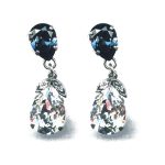 Earrings By Mariana Woman Charming Montana and Crystal Clear Swarovski Crystals - Image 2