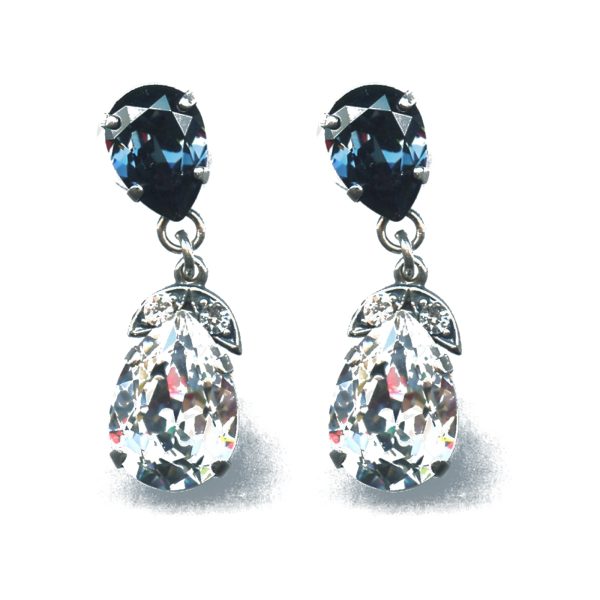 Earrings By Mariana Woman Charming Montana and Crystal Clear Swarovski Crystals