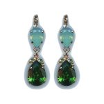 Earrings By Mariana Woman Sparkling Mint and Green Swarovski Crystals