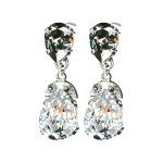 Earrings By Mariana Woman Chic Bl.Diamond and Crystal Clear Swarovski Crystals - Image 2