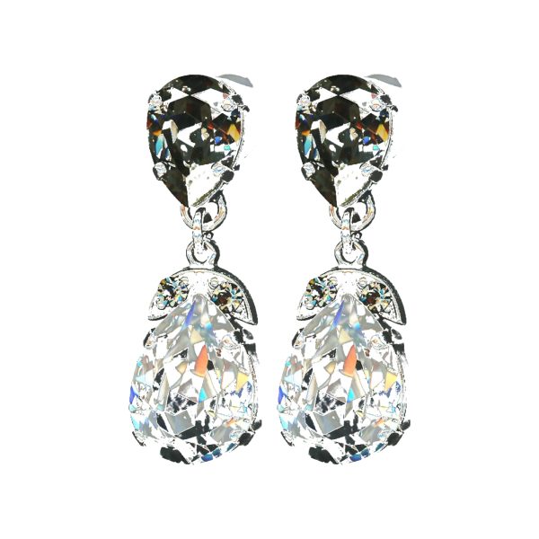 Earrings By Mariana Woman Chic Bl.Diamond and Crystal Clear Swarovski Crystals