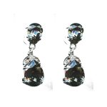 Earrings By Mariana Woman Classic Bl.Diamond Swarovski Crystals