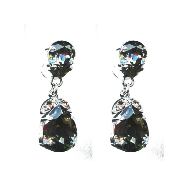 Earrings By Mariana Woman Classic Bl.Diamond Swarovski Crystals