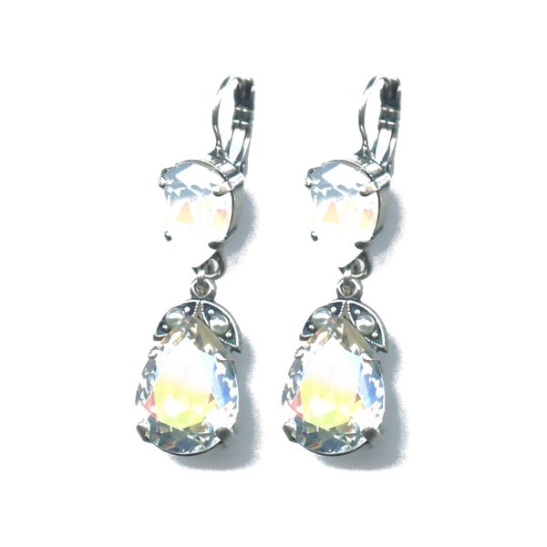 Earrings By Mariana Woman Charming Cream Pearl and Crystal Swarovski Crystals