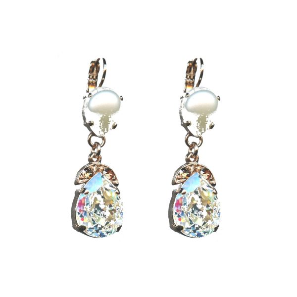 Earrings By Mariana Woman Chic Light Colorado Topaz and Clear Swarovski Crystals