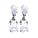 Earrings By Mariana Woman Chic Rose Opal Swarovski Crystals - Image 2