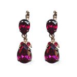 Earrings By Mariana Woman Classic Ruby Swarovski Crystals - Image 2