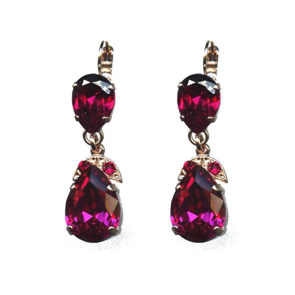 Earrings By Mariana Woman Classic Ruby Swarovski Crystals