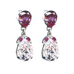 Earrings By Mariana Woman White opal and Crystal Aurora Swarovski Crystals - Image 2