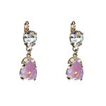 Earrings By Mariana Woman Feminine Moonlight and Beige Swarovski Crystals - Image 2