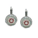 Earrings By Mariana Woman Radiant and Peridot and Rose Swarovski Crystals