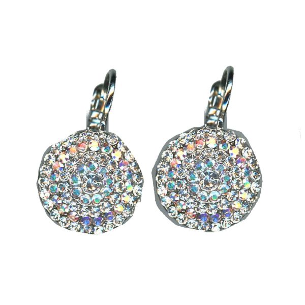 Earrings By Mariana Woman Glamorous AB and Clear Swarovski Crystals
