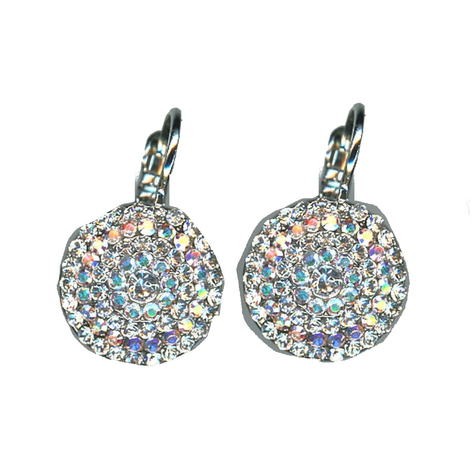 E-1193-0011AB-SP6 Earrings By Mariana Woman Glamorous AB and Clear Swarovski Crystals - Image 1