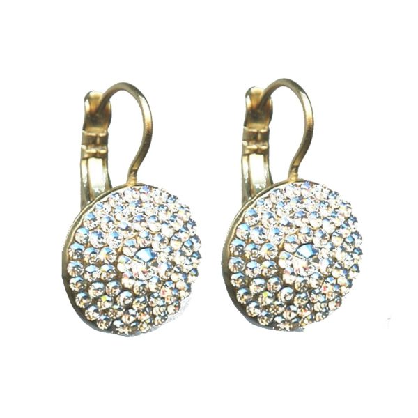 Earrings By Mariana Woman Sparkling Clear and Moonlight Swarovski Crystals