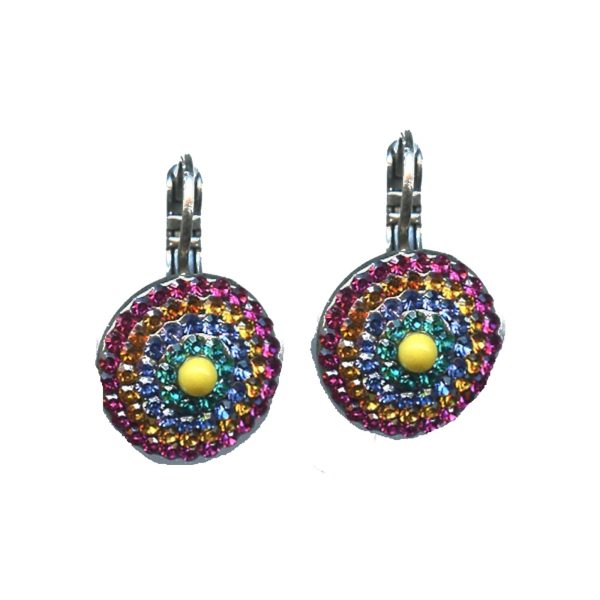 Earrings By Mariana Woman Classic Topaz and Turq Swarovski Crystals