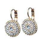 Earrings By Mariana Woman Chic Champagne and Light Sapphire Swarovski Crystals