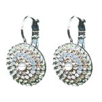 Earrings By Mariana Woman Chic White Opal and Vintage Rose Swarovski Crystals