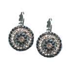 Earrings By Mariana Woman Modern Jet and Black Diamond Swarovski Crystals
