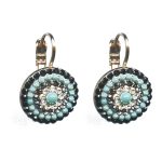 Earrings By Mariana Woman Glamorous Jet and Clear Crystal Swarovski Crystals