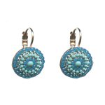 Earrings By Mariana Woman Chic Light Turquoise and Blues Swarovski Crystals - Image 2