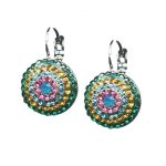 Earrings By Mariana Woman Refined Topaz and Blue Zircon Swarovski Crystals - Image 2