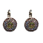 Earrings By Mariana Woman Amethyst Aurora borealis and Light Swarovski Crystals