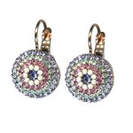 Earrings By Mariana Woman Stylish Cyclamen Opal and Tanzanite Swarovski Crystals - Image 2