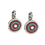 Earrings By Mariana Woman Chic Turquoise and Laguna Delite Swarovski Crystals - Image 2