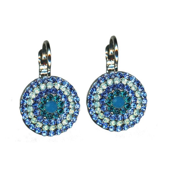 Earrings By Mariana Woman Caribbean Blue Opal and Sapphire Swarovski Crystals