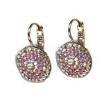 Earrings By Mariana Woman Exquisite Rose Opal and Light Rose Swarovski Crystals - Image 2