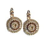 Earrings By Mariana Woman Chic Light Colorado Topaz and Aurum Swarovski Crystals