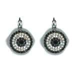 Earrings By Mariana Woman Dazzling Hematite and Jet Swarovski Crystals