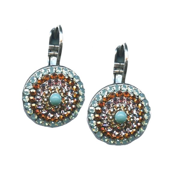 Earrings By Mariana Woman Lovely Orange Swarovski Crystals