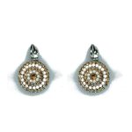 Earrings By Mariana Woman Romantic Pearl and Moonlight Swarovski Crystals - Image 2