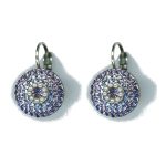 Earrings By Mariana Woman Denim Blue and Pacific Opal and Swarovski Crystals