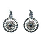Earrings By Mariana Woman Chic hematite and jet black Swarovski Crystals