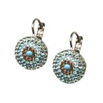 Earrings By Mariana Woman Refined Pacific Opal and Aqua Blue Swarovski Crystals